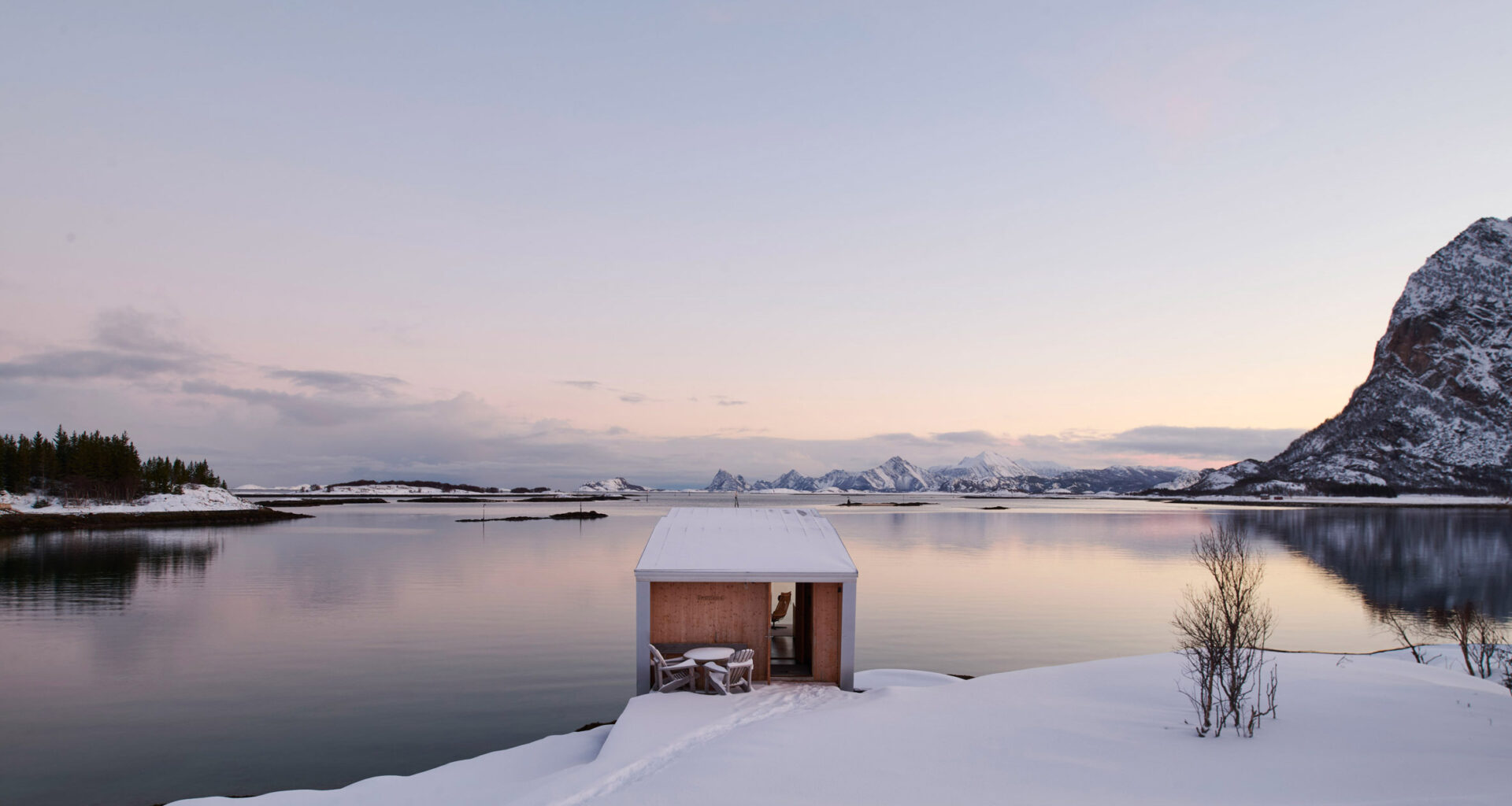 Wooden house by the ocean