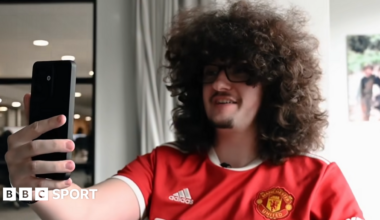 Frank Ilett poses with hair tools