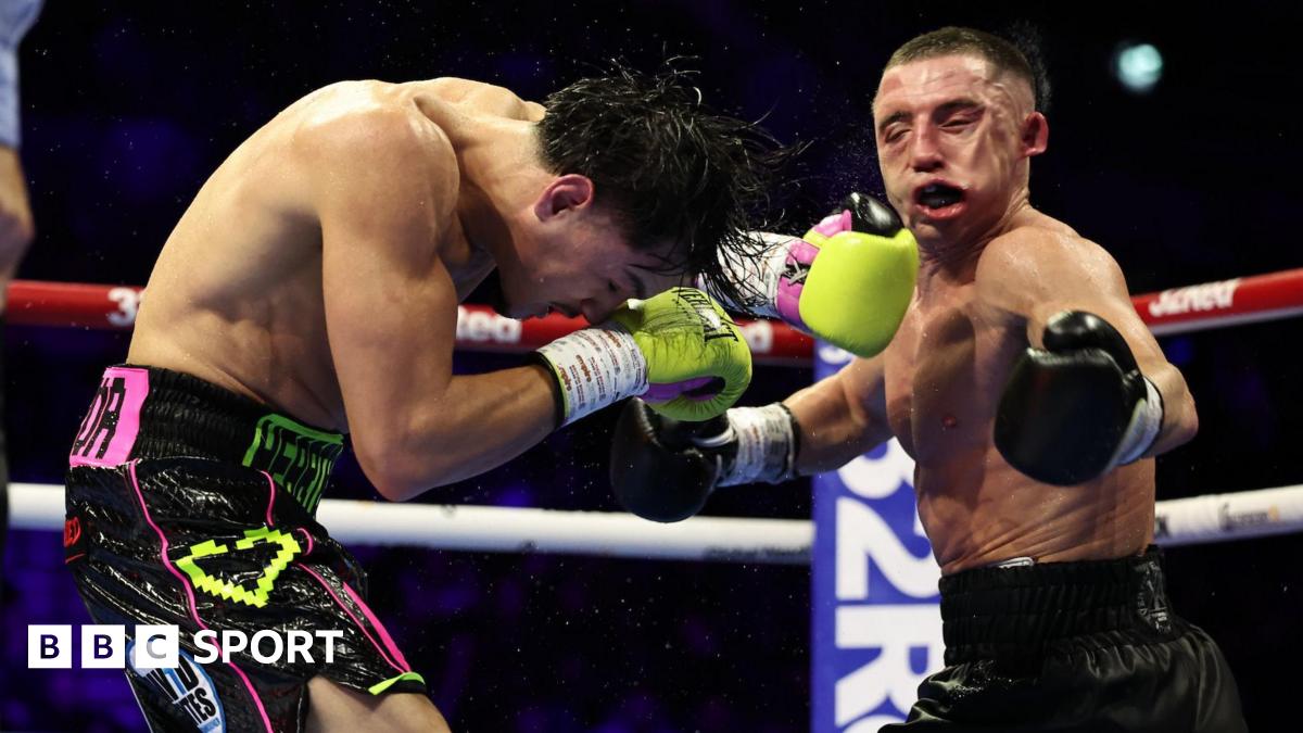 Brandon Figueroa punches Nick Ball and his face contorts