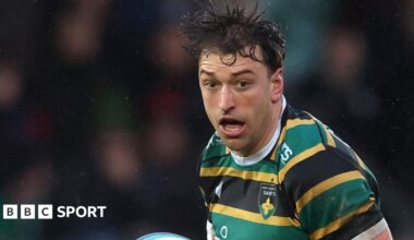 James Ramm in action for Northampton Saints