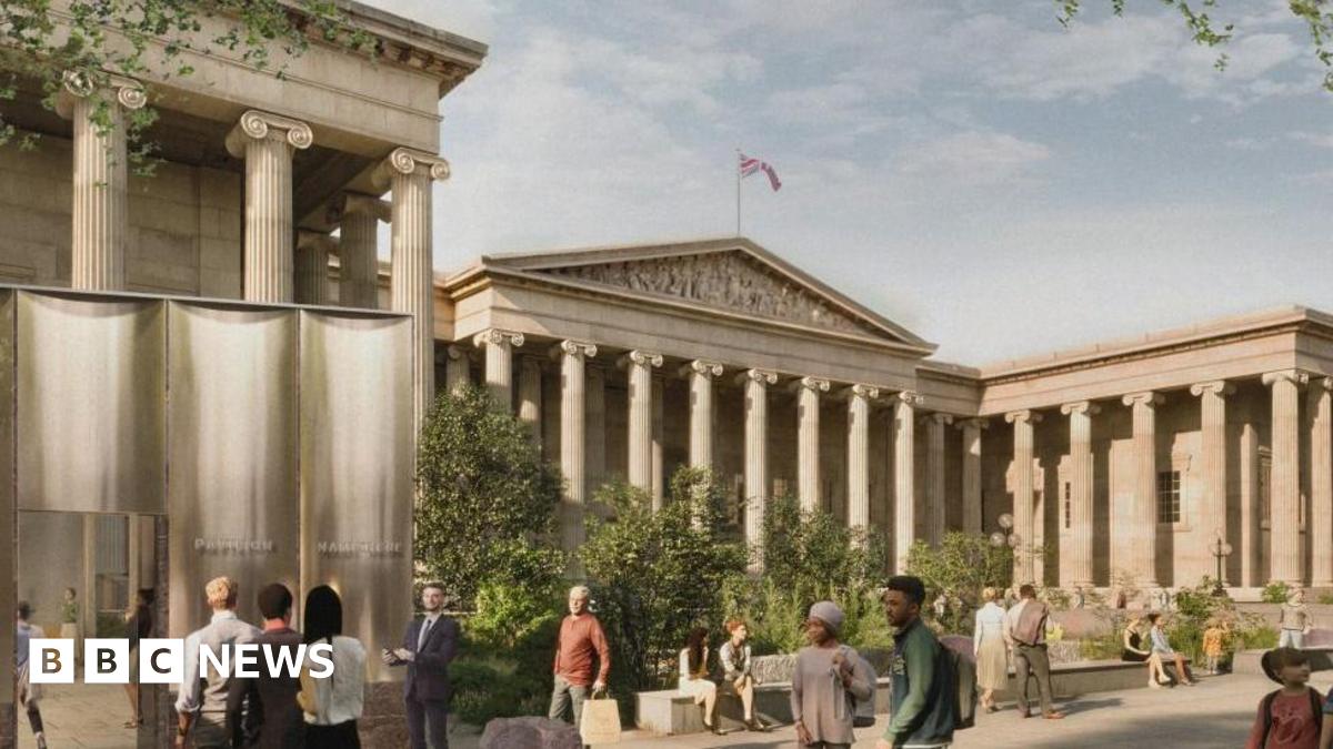 CGI showing what the museum would look like with the new buildings installed