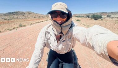Woman's highs and lows of 10,000km cycle through Africa