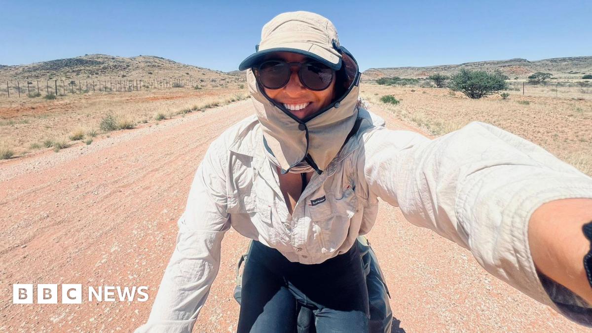 Woman's highs and lows of 10,000km cycle through Africa