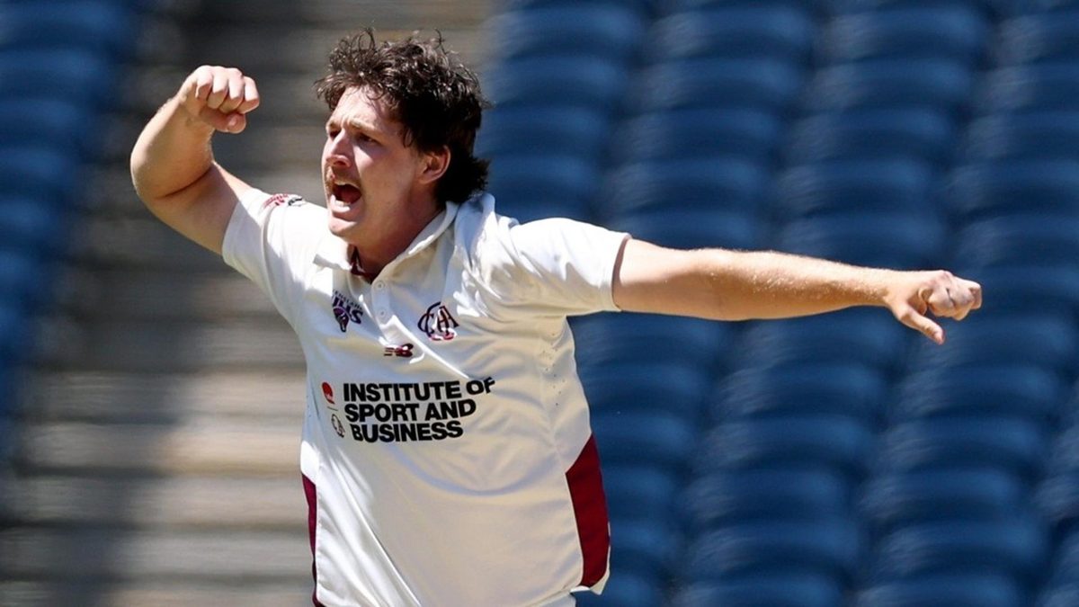 Tom Straker at Sheffield Shield