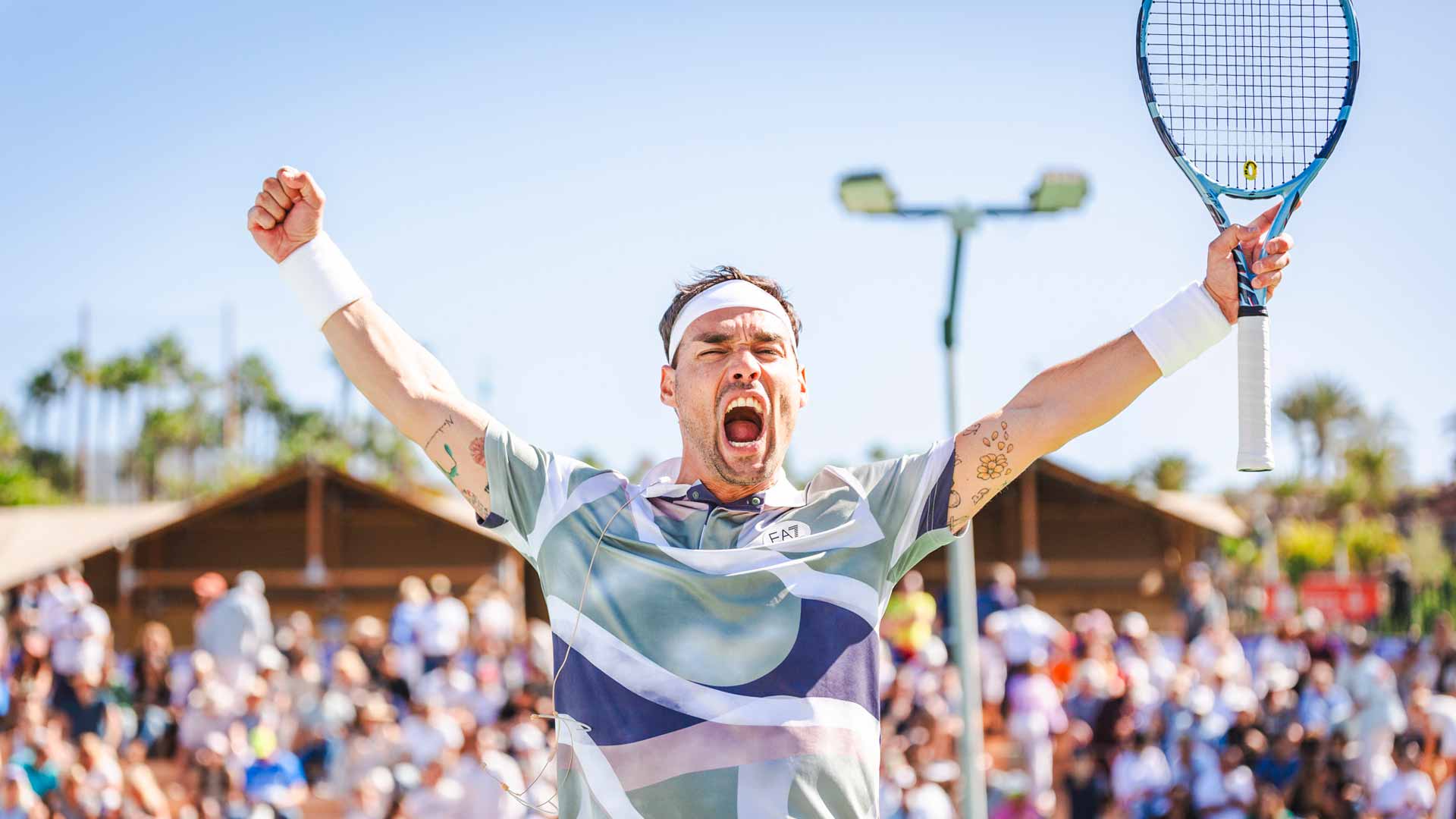 Fabio Fognini at the Tenerife Challenger 2.