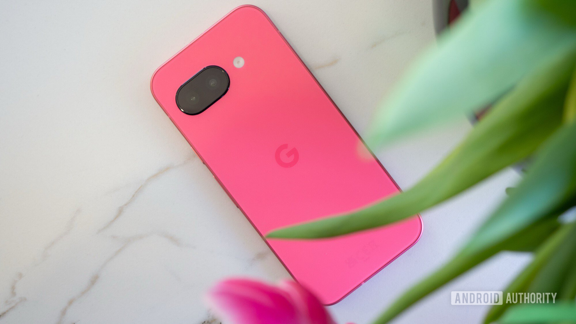 google pixel 9a back peony pink 5