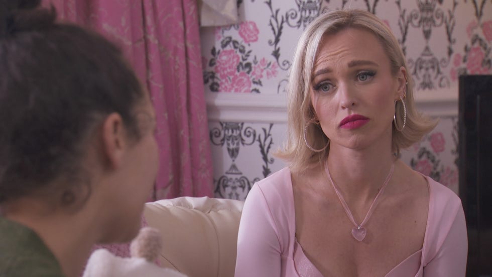 cleo mcqueen and theresa mcqueen in hollyoaks