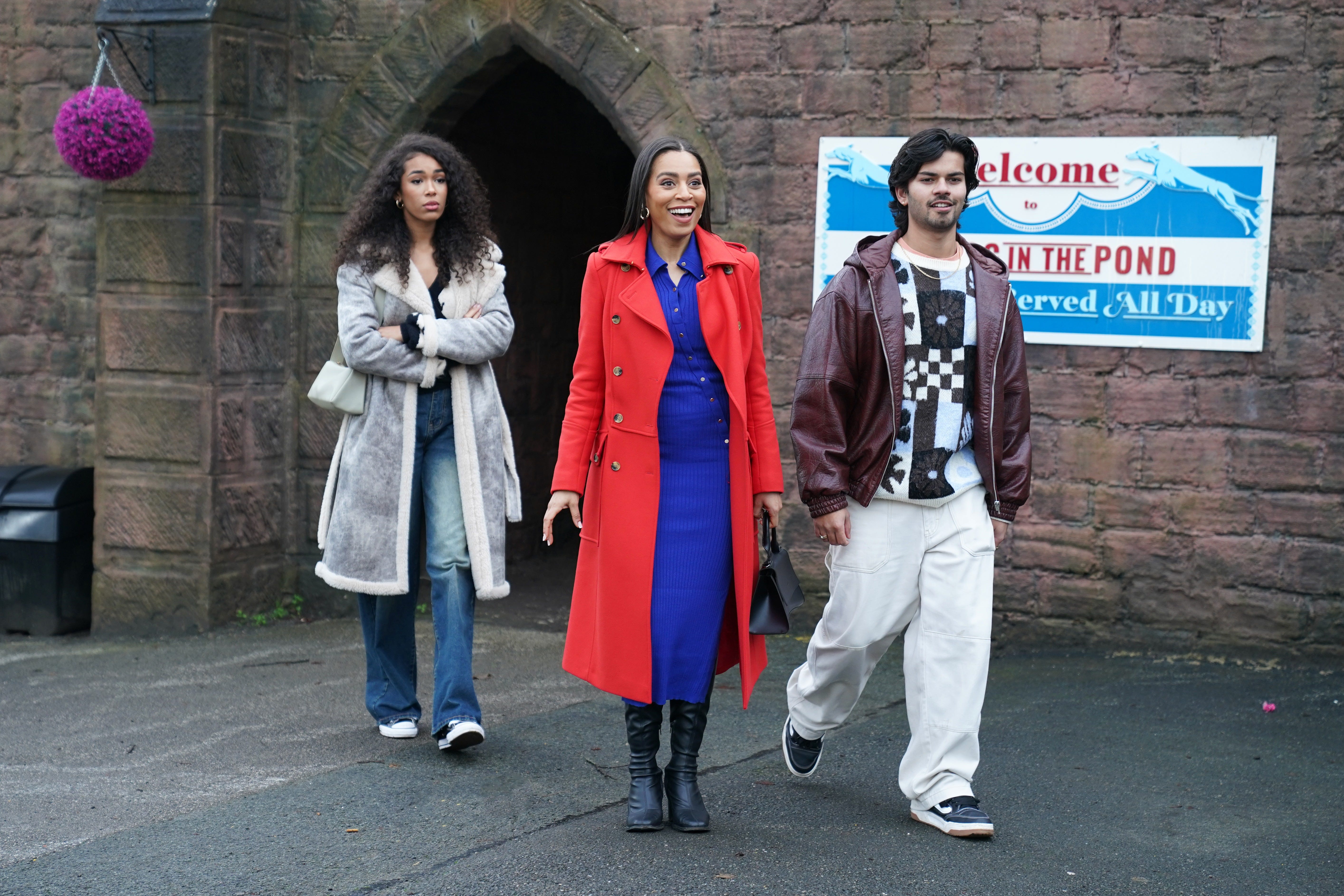 vicky grant, gemma johnson and dillon ray in hollyoaks