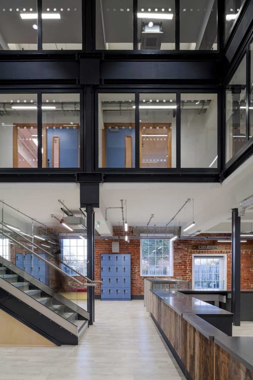 Triple-height atrium