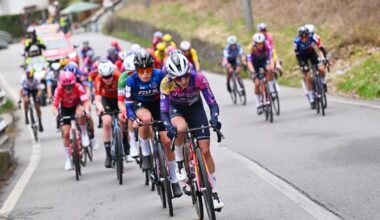 CITTIGLIO, ITALY - MARCH 16: Steffi Haberlin of Switzerland and Team SD Worx - Protime competes during the 26th Trofeo Alfredo Binda-Comune di Cittiglio 2025 - Women&amp;apos;s Elite a 152km one day race from Luino to Cittiglio / #UCIWWT / on March 16, 2025 in Cittiglio, Italy. (Photo by Luc Claessen/Getty Images)