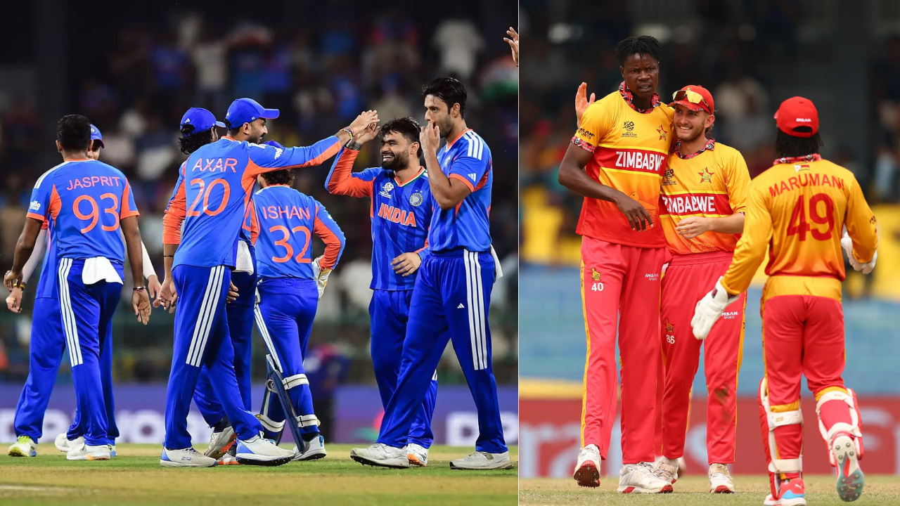 India and Zimbabwe cricket team (Agency Image) India and Zimbabwe cricket team
