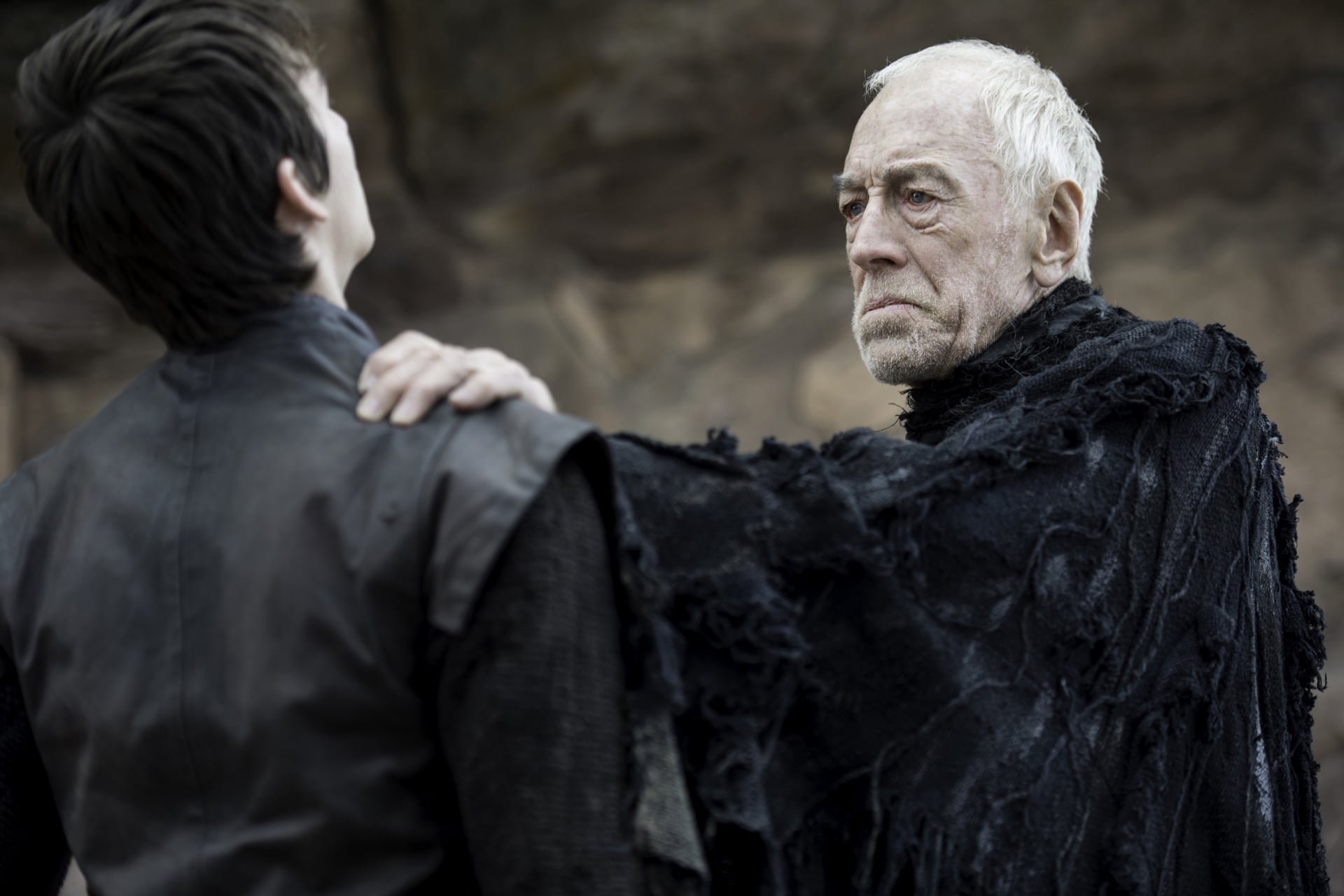 Isaac Hempstead Wright Max Von Sydow 2
