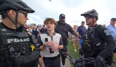 Social media influencer Jack Doherty has been banned for life from PGA Tour events after orchestrating a mid-swing heckle at the Waste Management Phoenix Open.