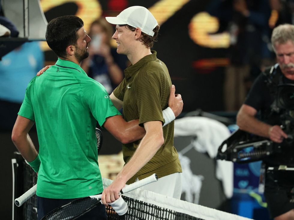 Jannik Sinner Novak Djokovic