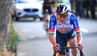 MIRADOR D&amp;apos;ES COLOMER, SPAIN - JANUARY 31: Race winner Remco Evenepoel of Belgium and Team Red Bull - BORA - hansgrohe competes during the 35th Challenge Ciclista Mallorca 2026 - Trofeo Andratx - Pollenca a 121.5km one day race from Andratx to Mirador d&amp;apos;Es Colomer 206m / Stage shortened due to strong winds / on January 31, 2026 in Mirador d&amp;apos;Es Colomer, Spain. (Photo by Tim de Waele/Getty Images)