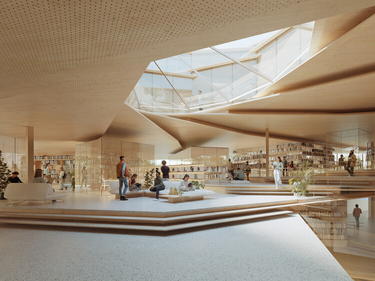Kengo Kuma and Associates to Design Spiral-Shaped Public Library in Rzeszów, Poland - Image 10 of 12