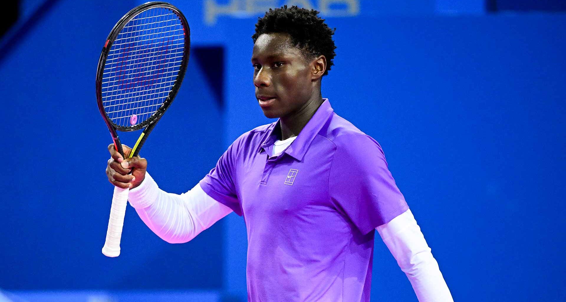 The 16-year-old Moise Kouame in action on Monday in Montpellier.