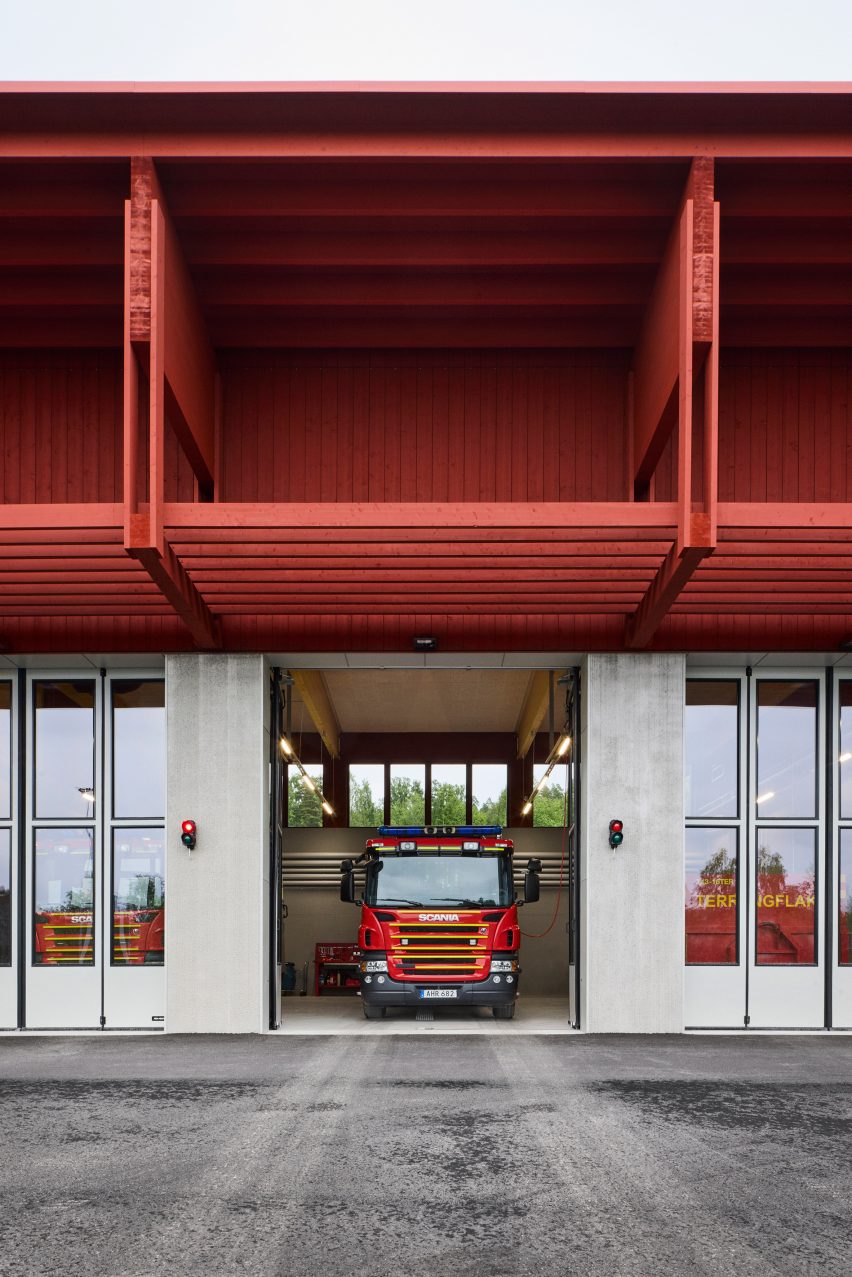 Fire station in northern Sweden