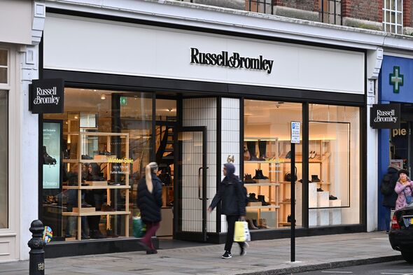 A Russell & Bromley shopfront in London