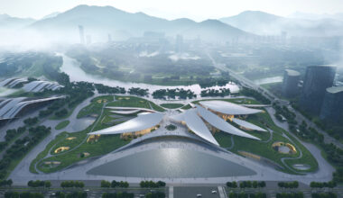 Render of Anji Culture and Art Center