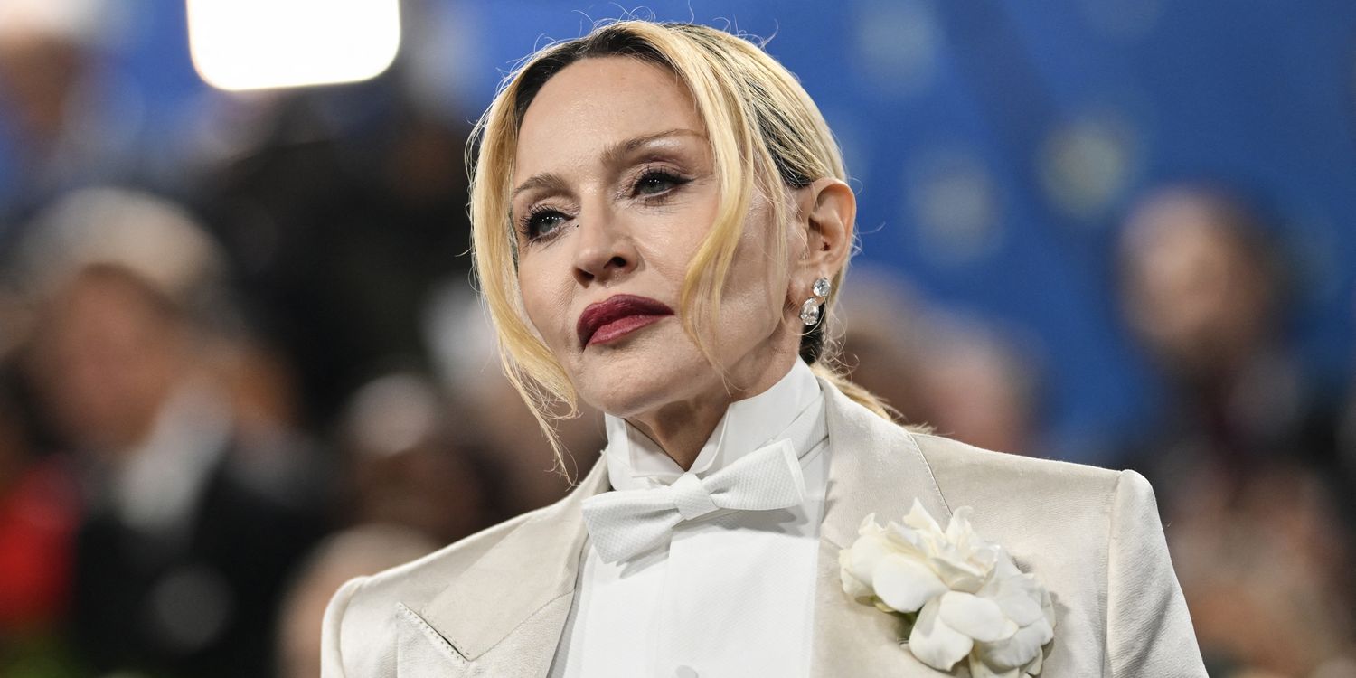Madonna Wows in Tiny Lace Minidress Zipped Down to Ribs and Fishnets