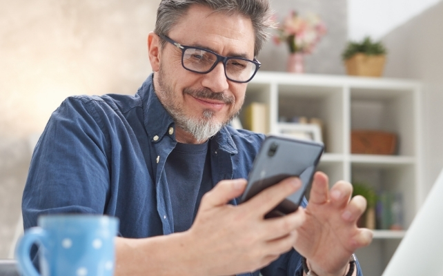 man with a cell phone
