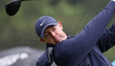 Rory McIlroy handles rain, then wind to share clubhouse lead at The Genesis Invitational; Scottie Scheffler's first-round struggles continue