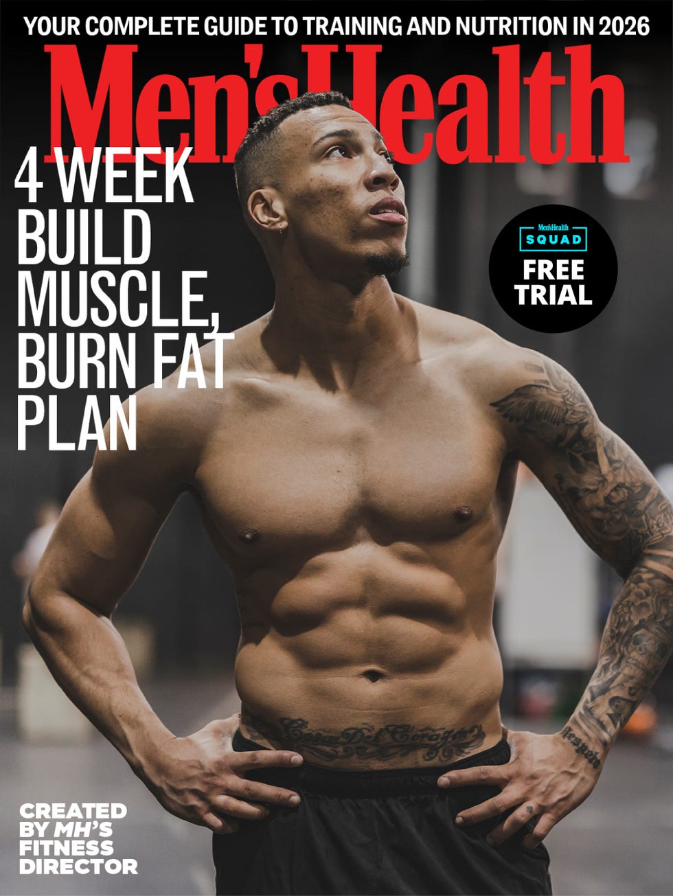 magazine cover featuring fitness and nutrition guide