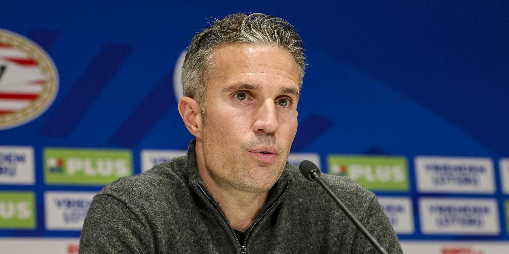 Feyenoord trainer/coach Robin van Persie during the press conference