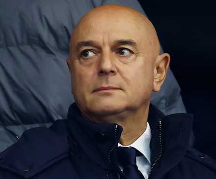 Tottenham Hotspur chairman Daniel Levy watching on from the stands
