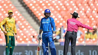 Umpire row costs Mohammad  Nabi as South Africa edge Afghanistan in double Super Over epic
