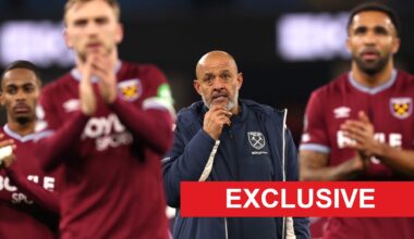 West Ham owners react to record-breaking Bournemouth draw and make Nuno demand