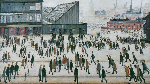The darkness behind British artist LS Lowry's famous city scenes