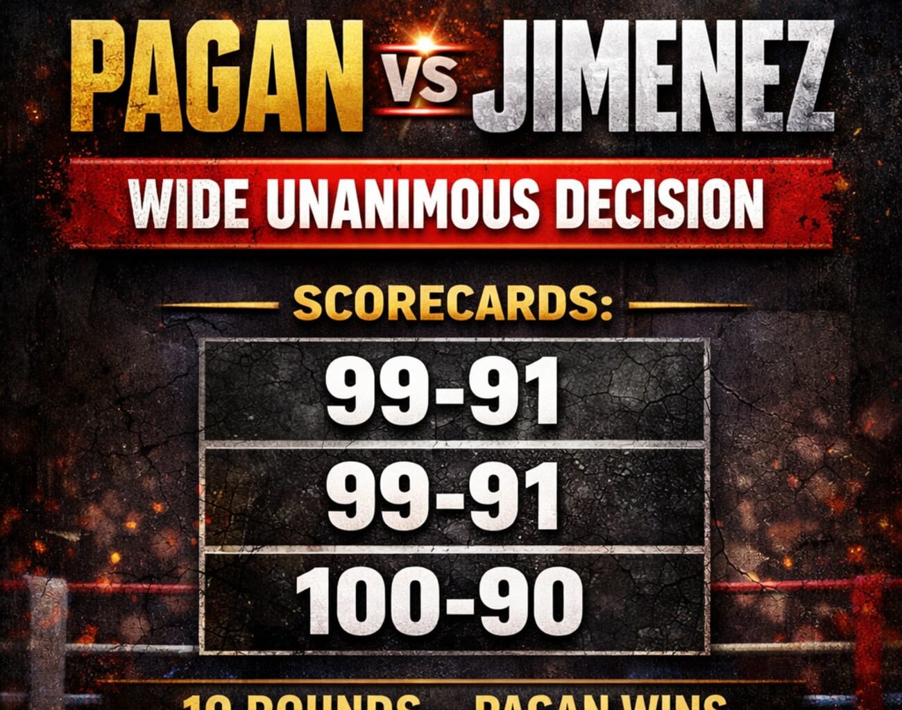 Image: Boxing Results: Pagan Wins Wide, But Jimenez Pushes Him Hard Late