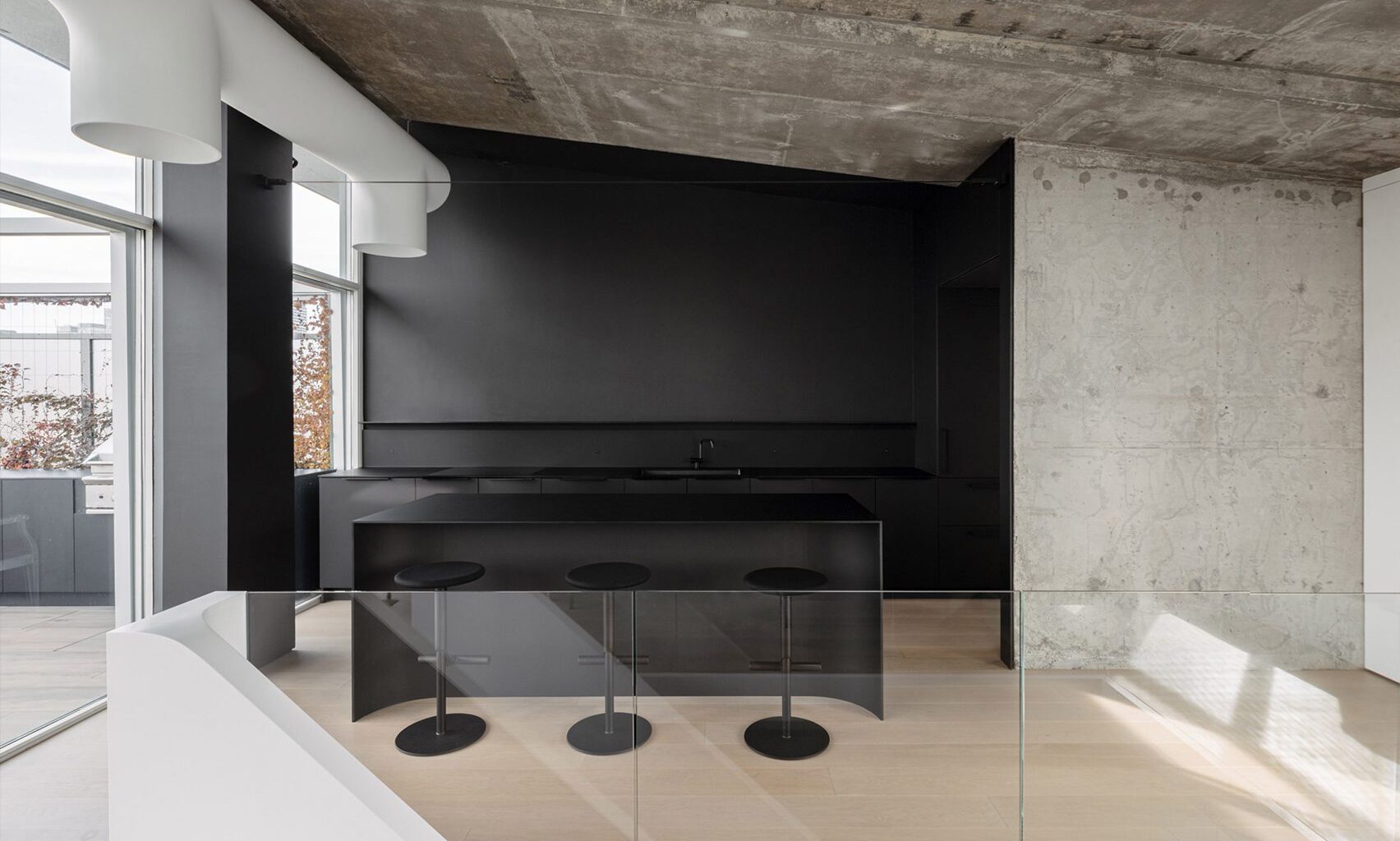 "Restrained, rigorous" palette enhances Toronto penthouse by GH3*