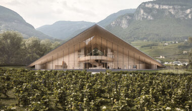 peter pichler's 'museum depot' will resemble a grassy tyrolean peak