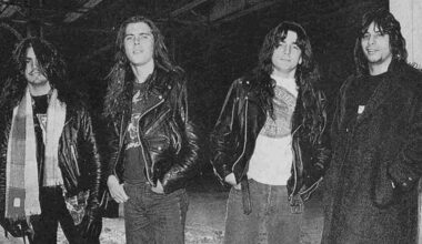 Possessed posing for a photograph in the mid-80s