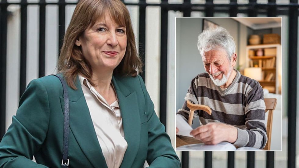 Rachel Reeves and pensioner