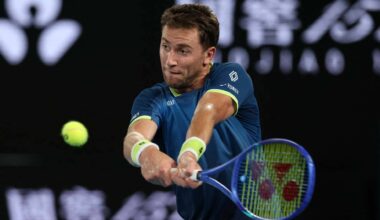 Casper Ruud reached the fourth round at the Australian Open last month.