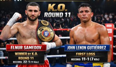 Elnur Samedov Stops John Lenon Gutiérrez for Interim WBA Title