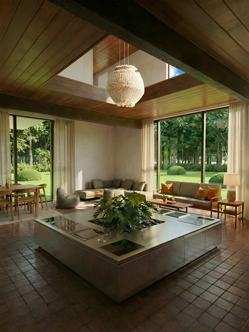 pitched thatched roof tops conical white-bricked sarchina villa