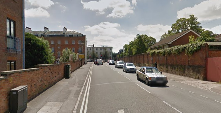 Sidmouth Street cycle lane (Google Maps)