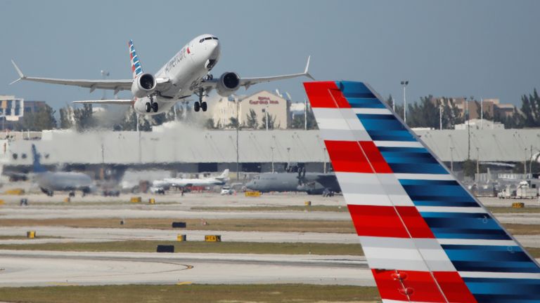 American Airlines was one of the firms affected. Pic: Reuters