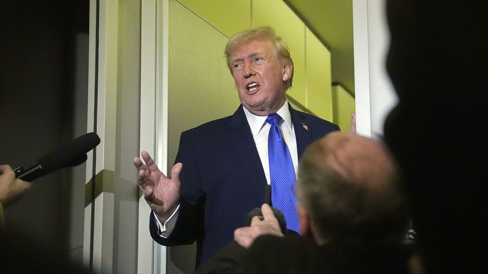 Donald Trump said Sir Keir Starmer should not lose control of Diego Garcia by entering a "tenuous" lease. Pic: AP