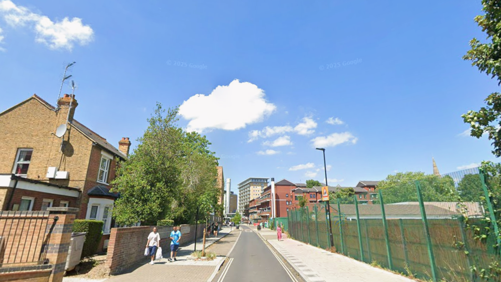 The Metropolitan Police said they were called to Victoria Road, Feltham. Pic: Google Maps