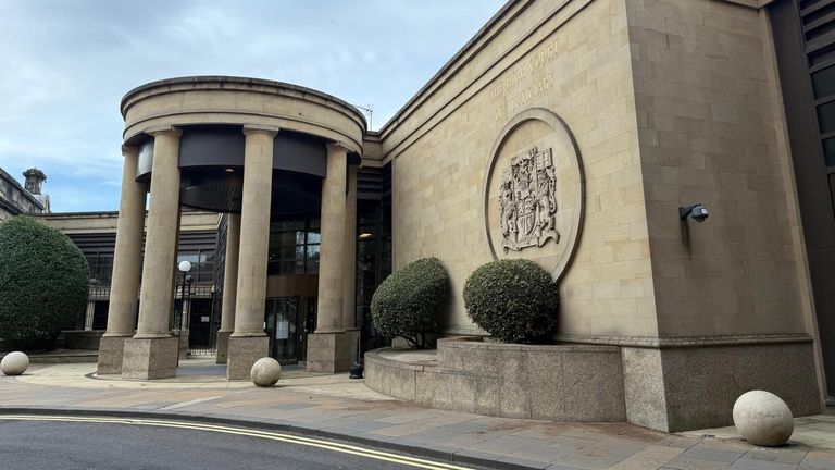 David Campbell is on trial at the High Court in Glasgow. Pic: Sky News