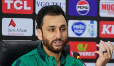 Pakistan's T20 team captain Salman Ali Agha. Pic: AP