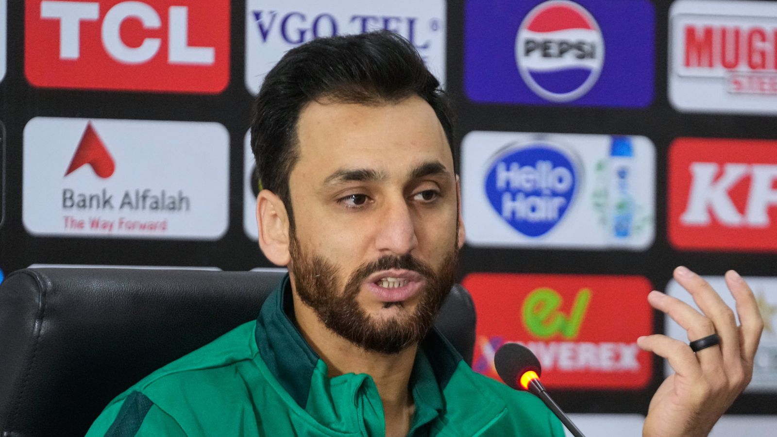 Pakistan's T20 team captain Salman Ali Agha. Pic: AP