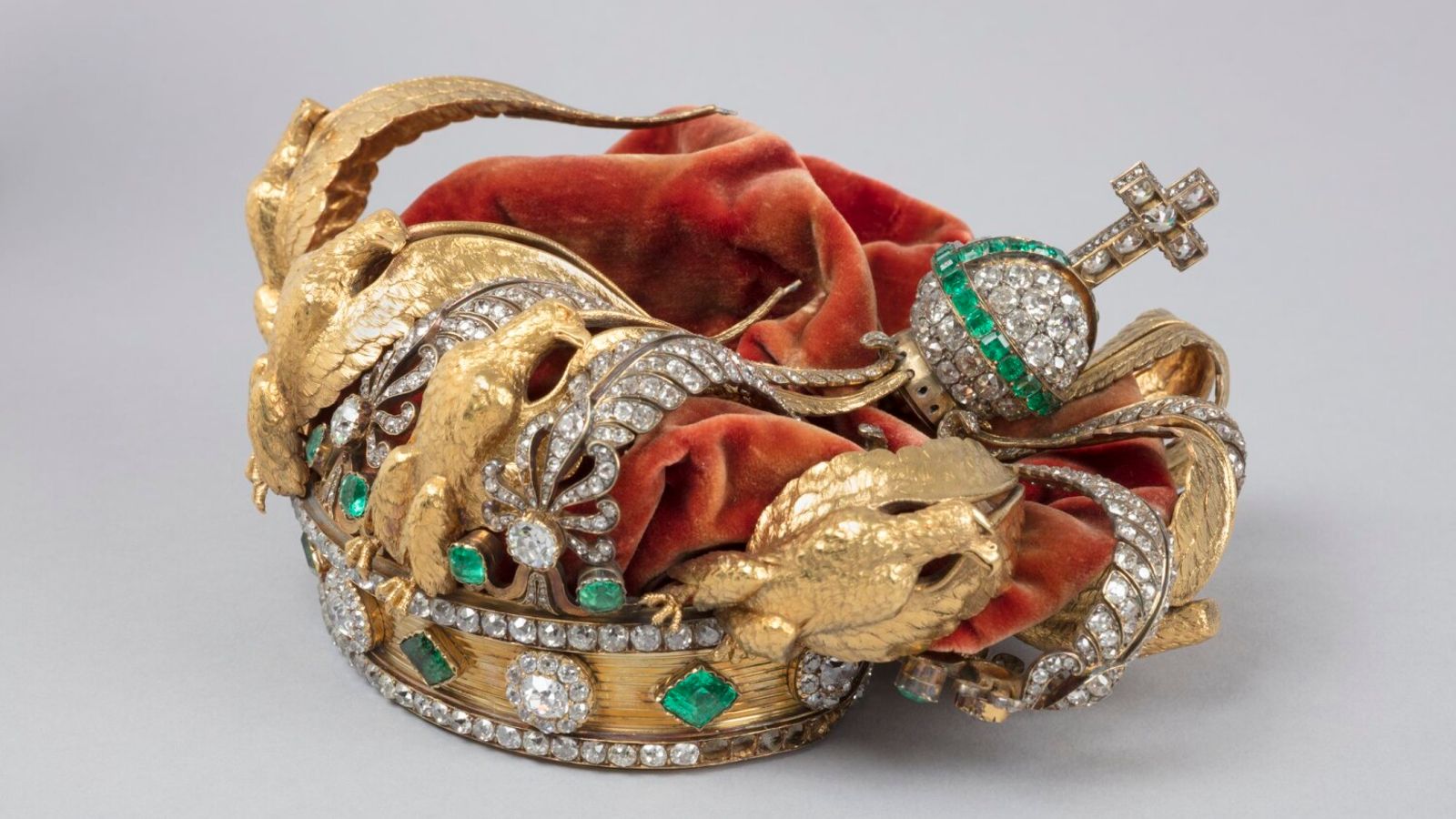 The Louvre issued the first photos of the crown since the raid. Pic: Louvre Museum