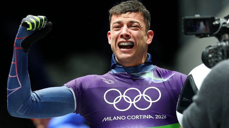 Weston celebrates his victory. Pics: Reuters